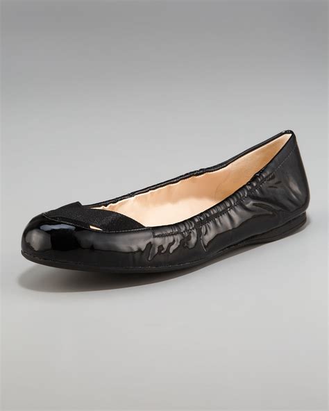 prada balet flats|prada elastic strap ballet flats.